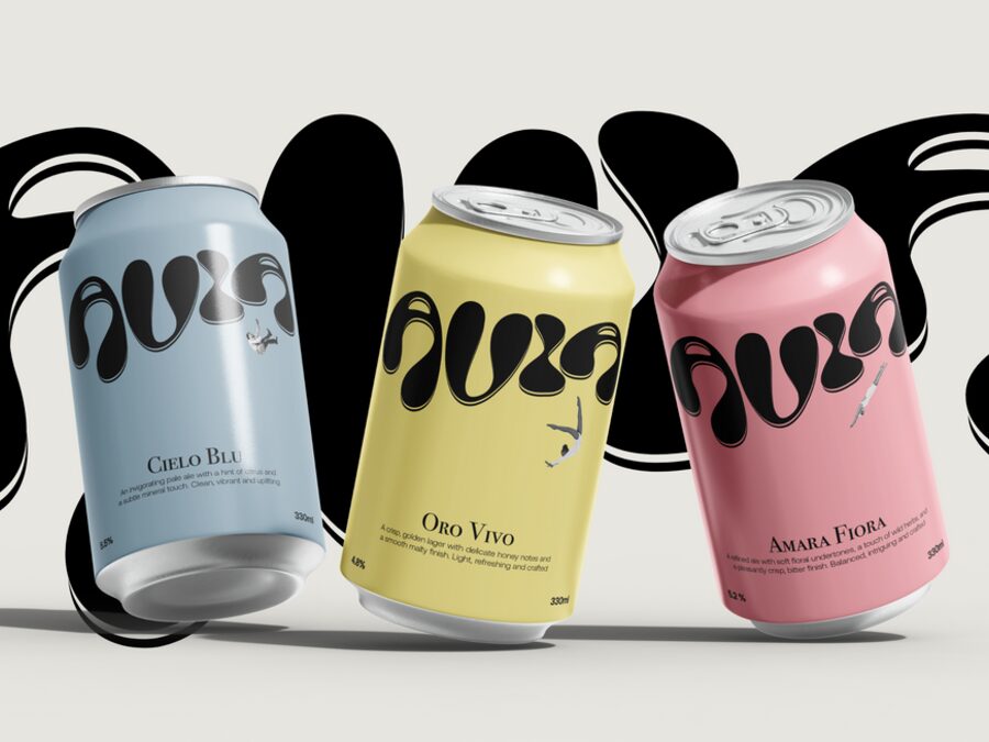 AVIA beverage packaging design